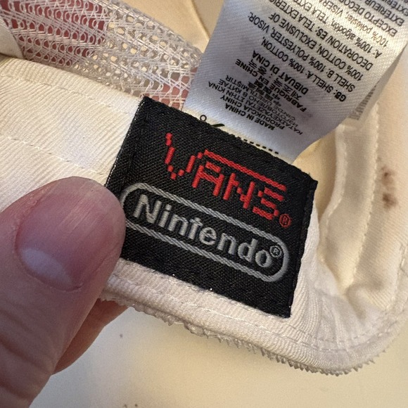 Rare Vans Off The Wall Nintendo Princess Peach Snapback Cap Super Mario Hat OSFA main image 7